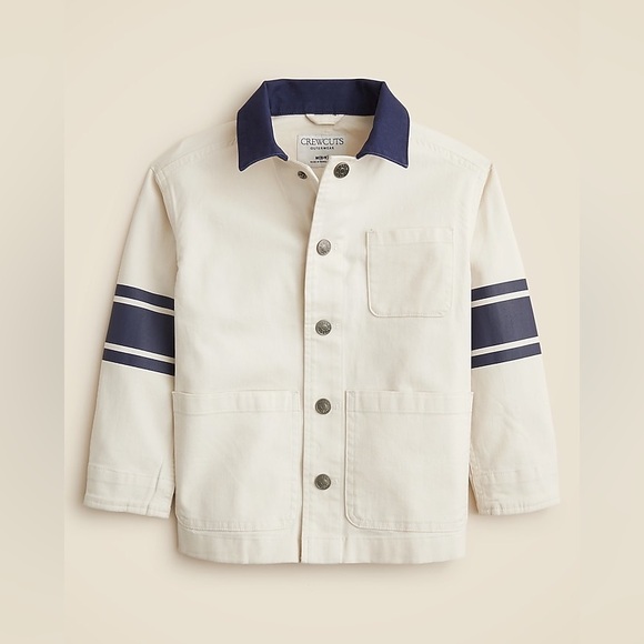 Crewcuts Other - CrewCuts Collection kids' striped chore shirt-jacket size 8-9